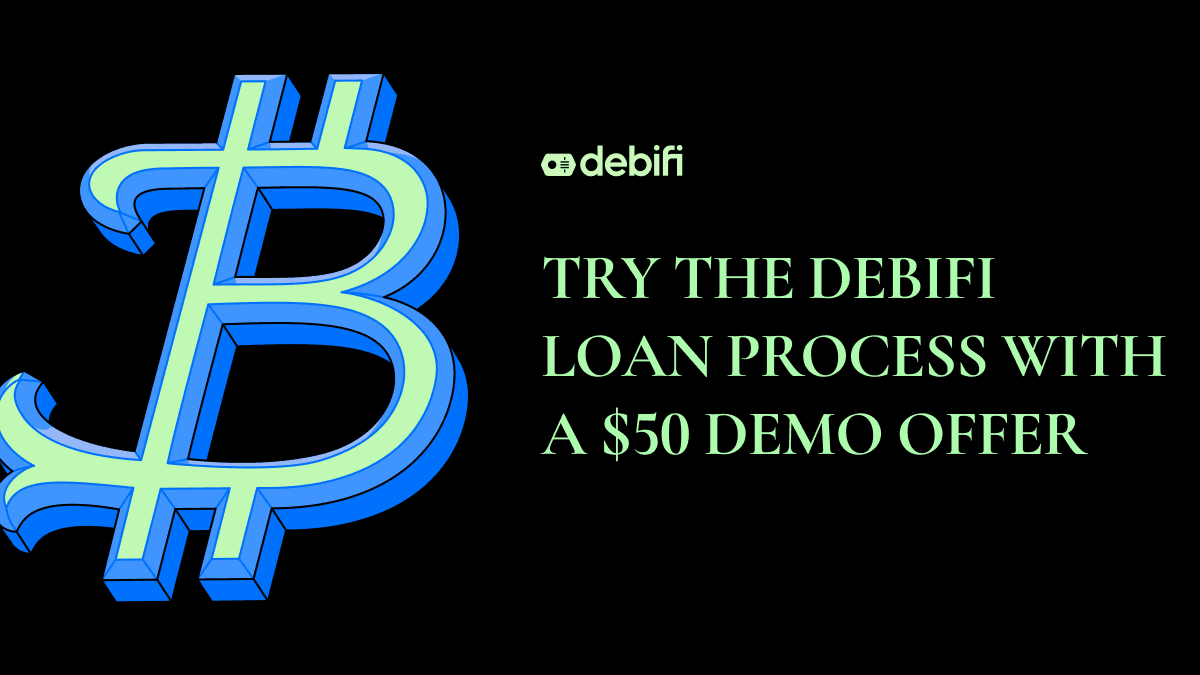 Debifi $50 Bitcoin loan demo offer