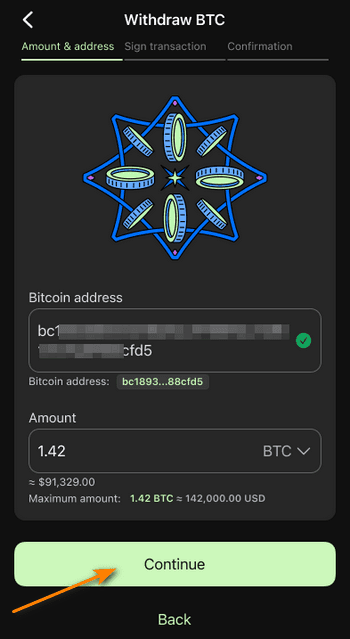 Withdraw Bitcoin